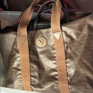 Mario Valentino Brown Boston tote Bag